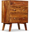 vidaXL - Bijzetkast - 60x35x76 - cm - massief - sheeshamhout