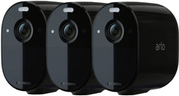 Arlo Essential Spotlight - Beveiligingscamera - 1080p HD - Zwart (3-pack)