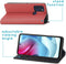 iMoshion Hoesje Geschikt voor Motorola Moto G60s Hoesje Met Pasjeshouder - iMoshion Slim Folio Bookcase - Rood