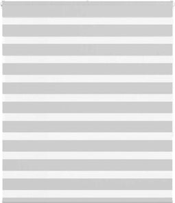 vidaXL - Zebra - rolgordijn - 130x150 - cm - stofbreedte - 125,9 - cm - lichtgrijs