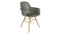 Zuiver Albert Kuip Eetkamerstoelen met armleuning Groen - Set van 2