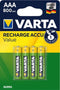 Varta Rechargeable Accu AAA - Ni-MH 800 mAh - Groen