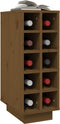vidaXL - Wijnkast - 23x34x61 - cm - massief - grenenhout - honingbruin