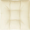vidaXL - Palletkussen - 80x80x12 - cm - stof - crèmekleurig