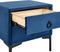 SEZANNE - Nachtkastje - Blauw - Fluweel