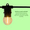 a sunny day Lichtsnoer Buiten - 5m - 10 LED Lampen - Warm Wit Licht