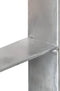 vidaXL Grondankers 6 st 14x6x60 cm gegalvaniseerd staal zilverkleurig