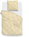 Zohome Agnetha Dekbedovertrek - Eenpersoons - Katoensatijn - 140x200-220cm - Geel