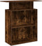 vidaXL - Receptiebalie - 100x40x104 - cm - bewerkt - hout - gerookt - eikenkleurig