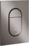 GROHE Arena Cosmopolitan S - Bedieningspaneel Toilet - Dual Flush - Hard graphite (glanzend antraciet) - Slank formaat