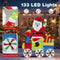 Coast Kerstversiering - LED Kersttrein - 133 LED-lampjes - 96 x 34 x 120 cm - Meerkleurig