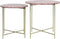 Light & Living Bijzettafel Delon - Roze - 49.5x49.5x50.5cm - Modern
