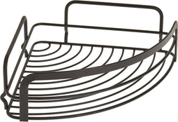 Metaltex - Doucherek - Badkamerrek Zonder Boren - voor Hoek - 20x20x6 cm - Mat Zwart - Anti-Roest - 5 Jaar Garantie