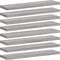 vidaXL - Wandschappen - 8 - st - 40x10x1,5 - cm - bewerkt - hout - grijs - sonoma - eiken