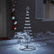 LED Kerstboom met 230 LED Koudwit 71 x 71 x 184.5 cm Metaal