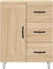 vidaXL - Dressoir - 69,5x34x90 - cm - bewerkt - hout - sonoma - eikenkleurig