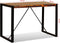 vidaXL - Eettafel - 120 - cm - massief - gerecycled - hout