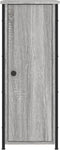 vidaXL - Nachtkastje - 32x42x80 - cm - bewerkt - hout - grijs - sonoma - eikenkleurig