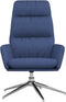 vidaXL Relaxstoel stof blauw