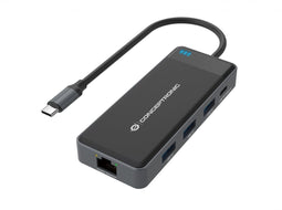 Conceptronic DONN14G - Hub USB - 100 W - 4K Ultra HD - Zwart Grijs