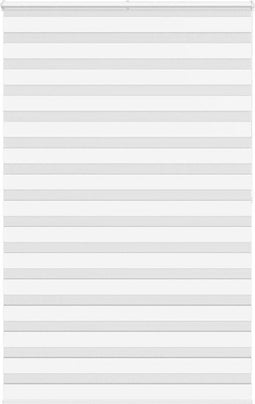 vidaXL - Zebra - rolgordijn - 140x200 - cm - stofbreedte - 135,9cm - polyester - wit