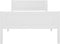 vidaXL - Bedframe - massief - grenenhout - wit - 90x200 - cm