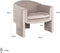 Richmond Fauteuil Charmaine khaki velvet (Quartz Khaki 903)