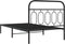 vidaXL - Bedframe - met - hoofdbord - metaal - zwart - 100x200 - cm