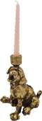 PTMD Wunter Hond Kandelaar - 16 x 15,5 x 20 cm - Poly - Goud