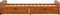 vidaXL - Bedframe - met - 2 - lades - massief - grenenhout - honingbruin - 90x200 - cm