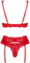 Obsessive - Amor Cherris Driedelige Set - Rood