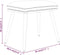 vidaXL - Voetenbank - 45x29,5x35 - cm - stof - donkergrijs