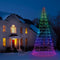 Twinkly - Light Tree 3D - App-gestuurde kerstboom 450 LED's RGB+W 3m - Zwart draad