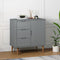 vidaXL - Dressoir - MOLDE - 76,5x40x80 - cm - massief - grenenhout - grijs