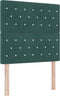 vidaXL - Hoofdbord - met - Kristallen - Knopen - in - Donkergroen - 90 - cm - van - Fluweel