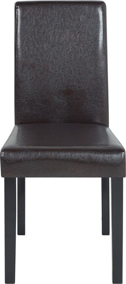 BROADWAY - Eetkamerstoel - Bruin - Kunstleer