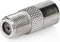 Nedis Satelliet- en Antenne-Adapter - F-Female - IEC (Coax) Female - Vernikkeld - 75 Ohm - Recht - Metaal - Zilver - 10 Stuks - Envelop