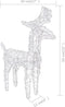 vidaXL - Kerstdecoratie - rendieren - en - slee - 280x28x55 - cm - acryl