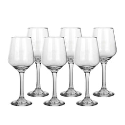 Set wijnglazen Home ESPRIT Transparant Kristal 410 ml (6 Stuks)