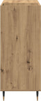 vidaXL - Recordkast - Oud - Hout - 84,5x38x89 - cm - Bewerkt - Hout
