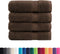 vidaXL - Handdoeken - SOLUND - 4 - st - 600 - g/m² - 50x100 - cm - bruin