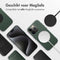 Accezz MagSafe Leather Backcover - iPhone 15 Pro Max - Echt leer - Donkergroen
