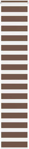 vidaXL - Zebra - rolgordijn - 40x230 - cm - stofbreedte - 35,9 - cm - polyester - bruin