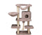 Beeztees Duco - Krabpaal - 4 ligplekken - Taupe