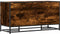 vidaXL - Schoenenbank - 100x40x53,5cm - bewerkt - hout - en - metaal - gerookt - eiken