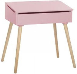 Atmospera Houten Bureau met roze - kindertafel - Bureautje met klep voor kinderen