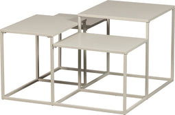 WOOOD Mida Salontafel - Metaal - Greige - 42x75x75