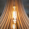 Atmooz - Hanglamp Zita L - E27 - Hout - Rond - Kleur Naturel - Woonkamer / Slaapkamer / Eetkamer - Plafondlamp - Hoogte 190cm