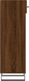 vidaXL - Schoenenkast - 30x35x105 - cm - bewerkt - hout - bruin - eikenkleur