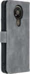 iMoshion Hoesje Geschikt voor Nokia 3.4 Hoesje Met Pasjeshouder - iMoshion Luxe Bookcase - Grijs